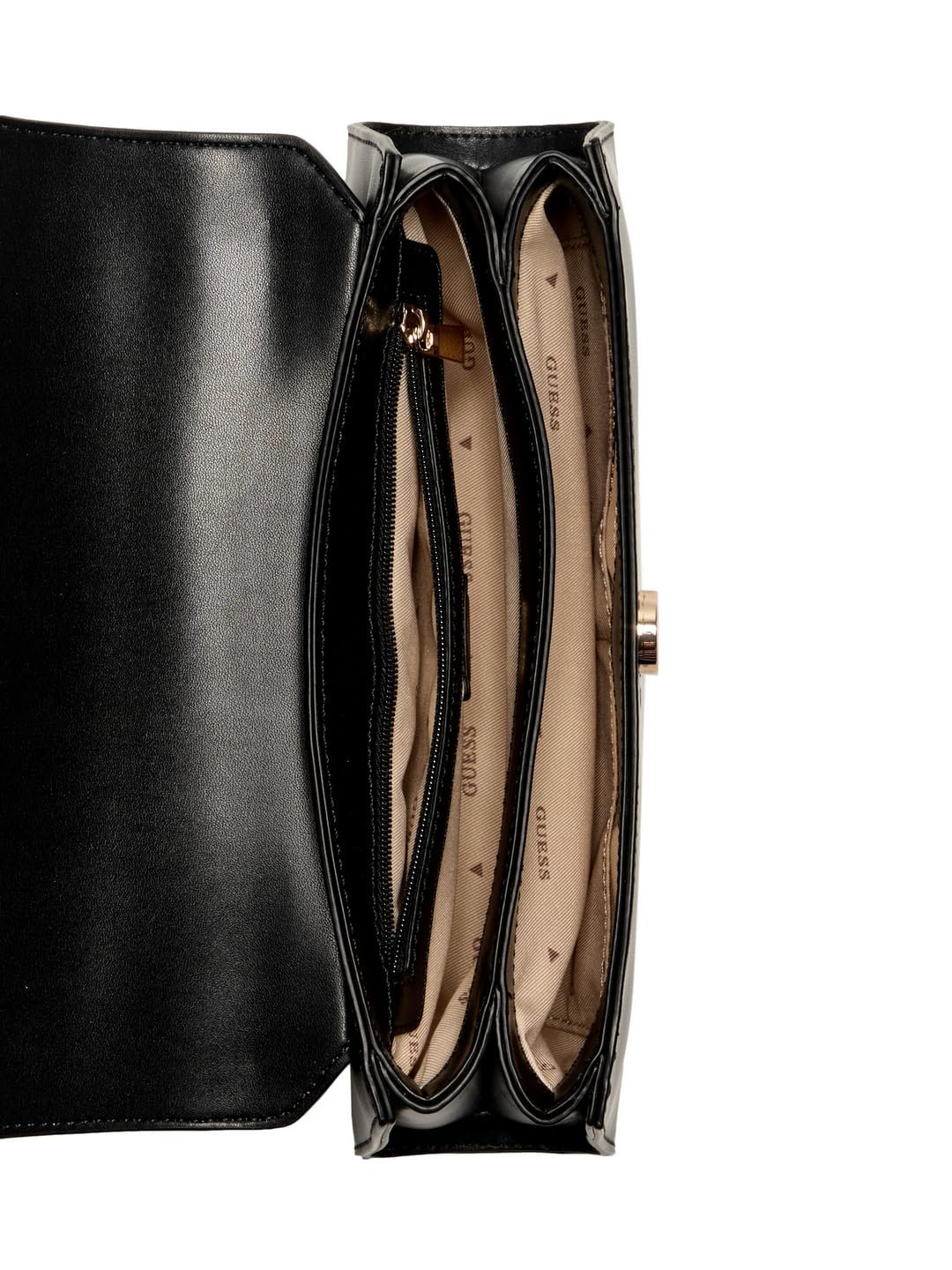 Сумка з верхньою ручкою GUESS Queensland Flap Black, фото №3