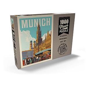 Пазл MyPuzzle Special Collection by Anderson Design Group Germany: Munich, Vintage Poster Premium 1000 элементов synthetic.ua - Фото 1