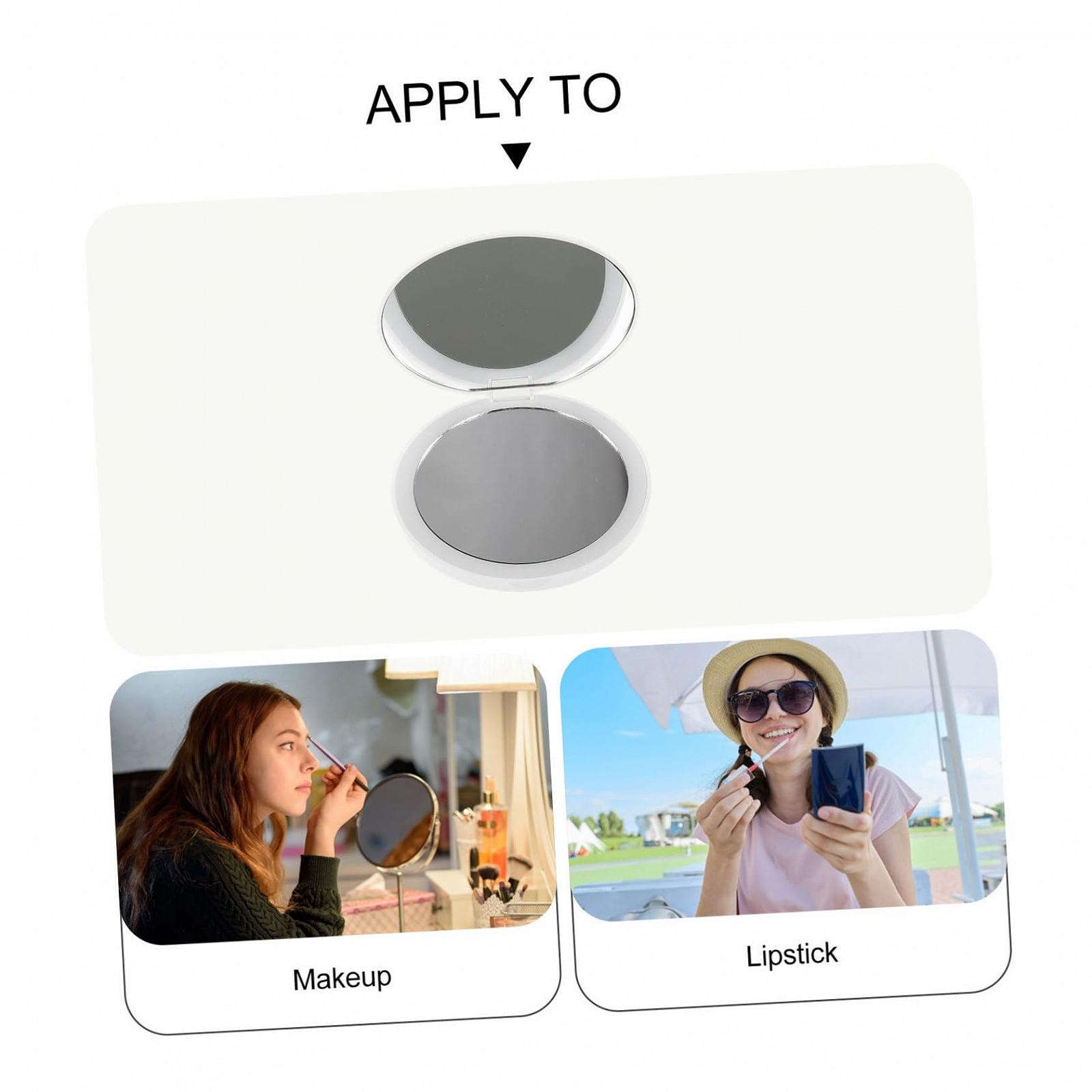 Зеркало Angoily Компактное Складное с подсветкой ABS Белое, фото №6 Зеркало Angoily Компактное Складное с подсветкой ABS Белое, фото №6