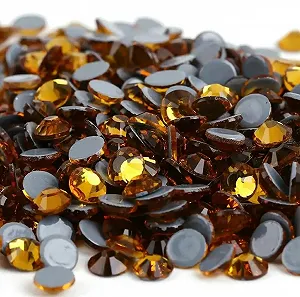 Стрази S 6 S 30 40 кольорів кристал, жовті S 20 1440 штук - Фото 1