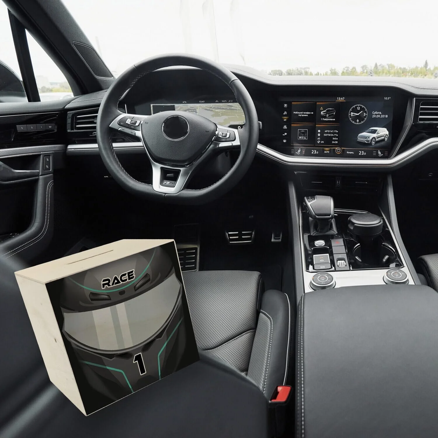 Скарбничка дерев'яна Шолом для мотокросу, фото №6