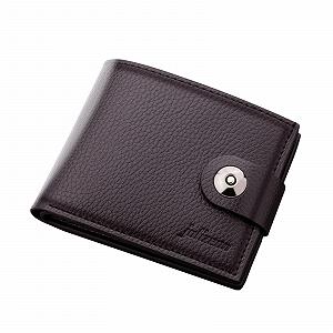 Кошелек Fashion ID Короткий Однотонный Кошелек с застежкой, Много отделений для карт, Сумка-клатч для купюр Note 9 - Фото 1
