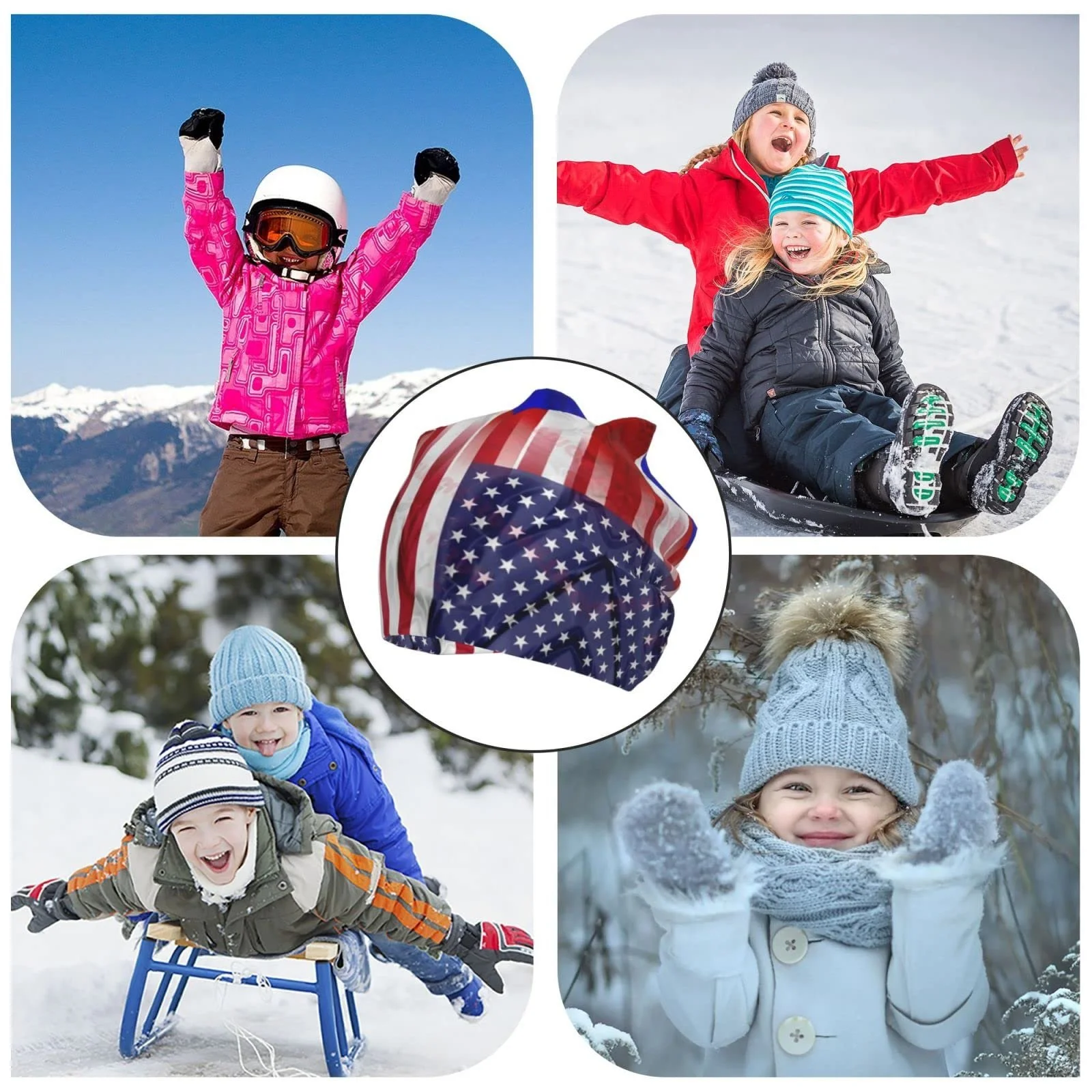 Шапка LOUJIN Puerto Rico Amerikanische Flagge для хлопчиків, slouchy, One size, фото №8