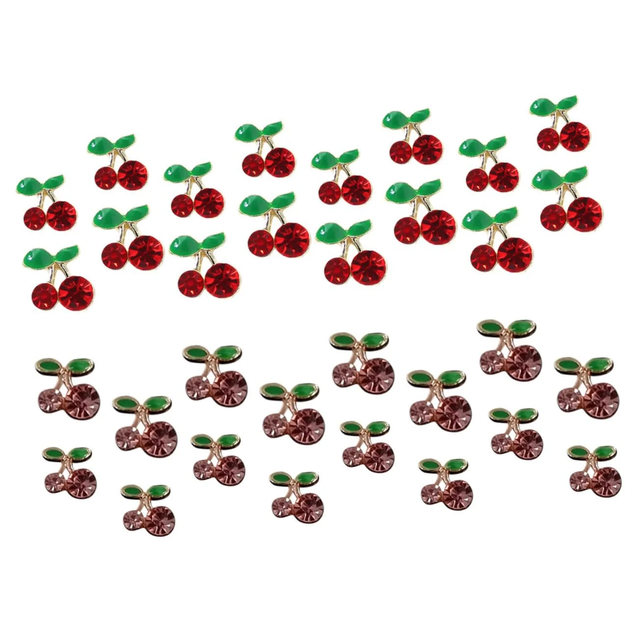 Украшения для ногтей Форма вишни 32 шт. Стразы для дизайна ногтей Рождественские украшения, фото №1
