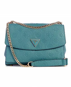 Сумка через плече GUESS Жіноча Cresidia Convertible Flap, Блакитно-зелений/Відтінок раю (Trace of Paradise), One Size - Фото 1