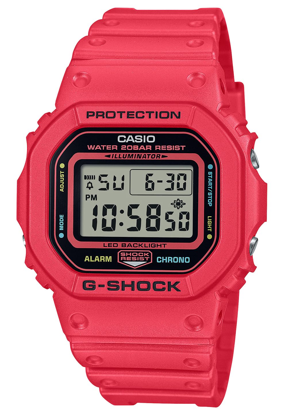 Часы Casio DW-5600EP-4ER красный, фото №1