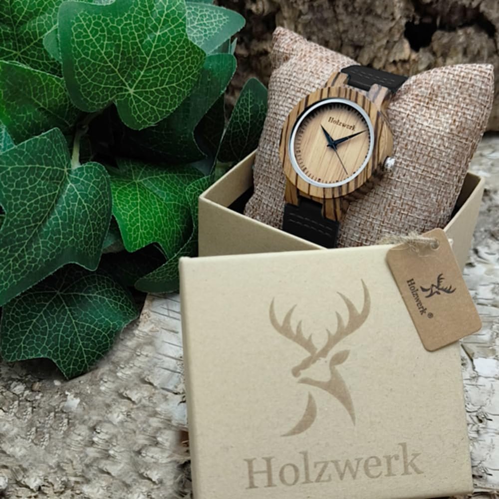 Годинник жіночий Holzwerk Germany Дизайнерський Ручної Роботи, фото №7