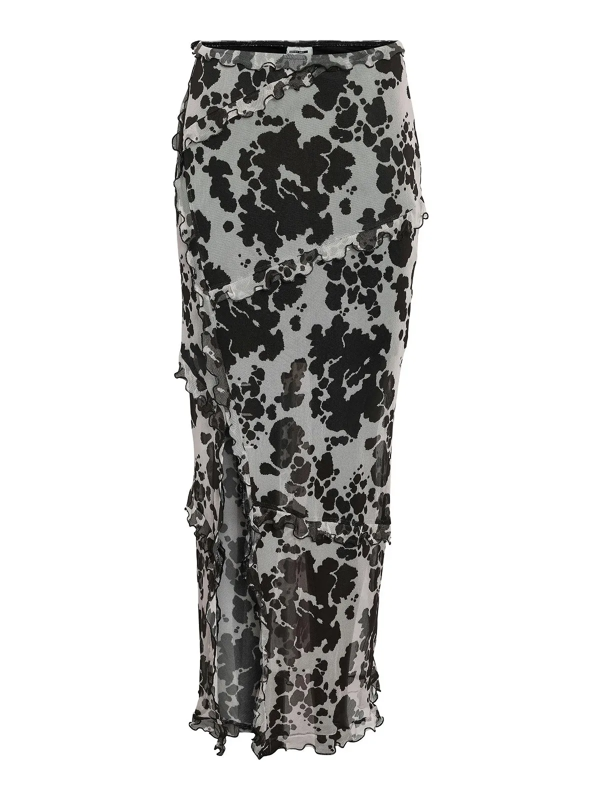 Юбка макси Noisy may Женская с принтом с разрезом, фото №1