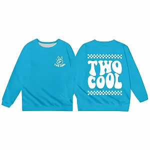 Пуловер для девочки - Модная повседневная детская футболка с буквенным принтом, круглым вырезом горловины и короткими рукавами - Фото 1