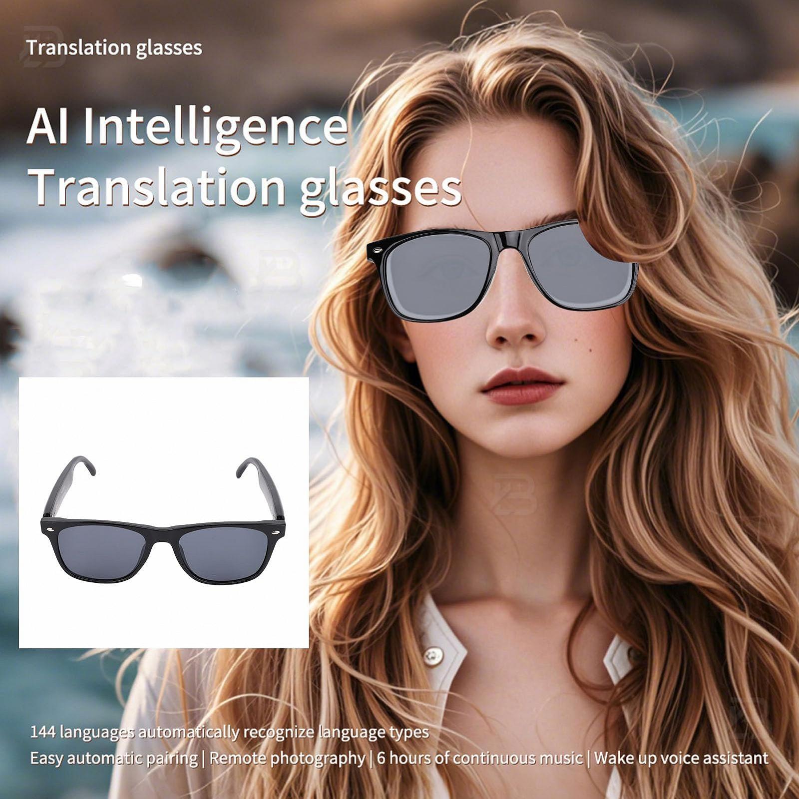Умные очки KI-Smart, Перевод в реальном времени на 144 языках, Солнцезащитные, фото №4 Умные очки KI-Smart, Перевод в реальном времени на 144 языках, Солнцезащитные, фото №4