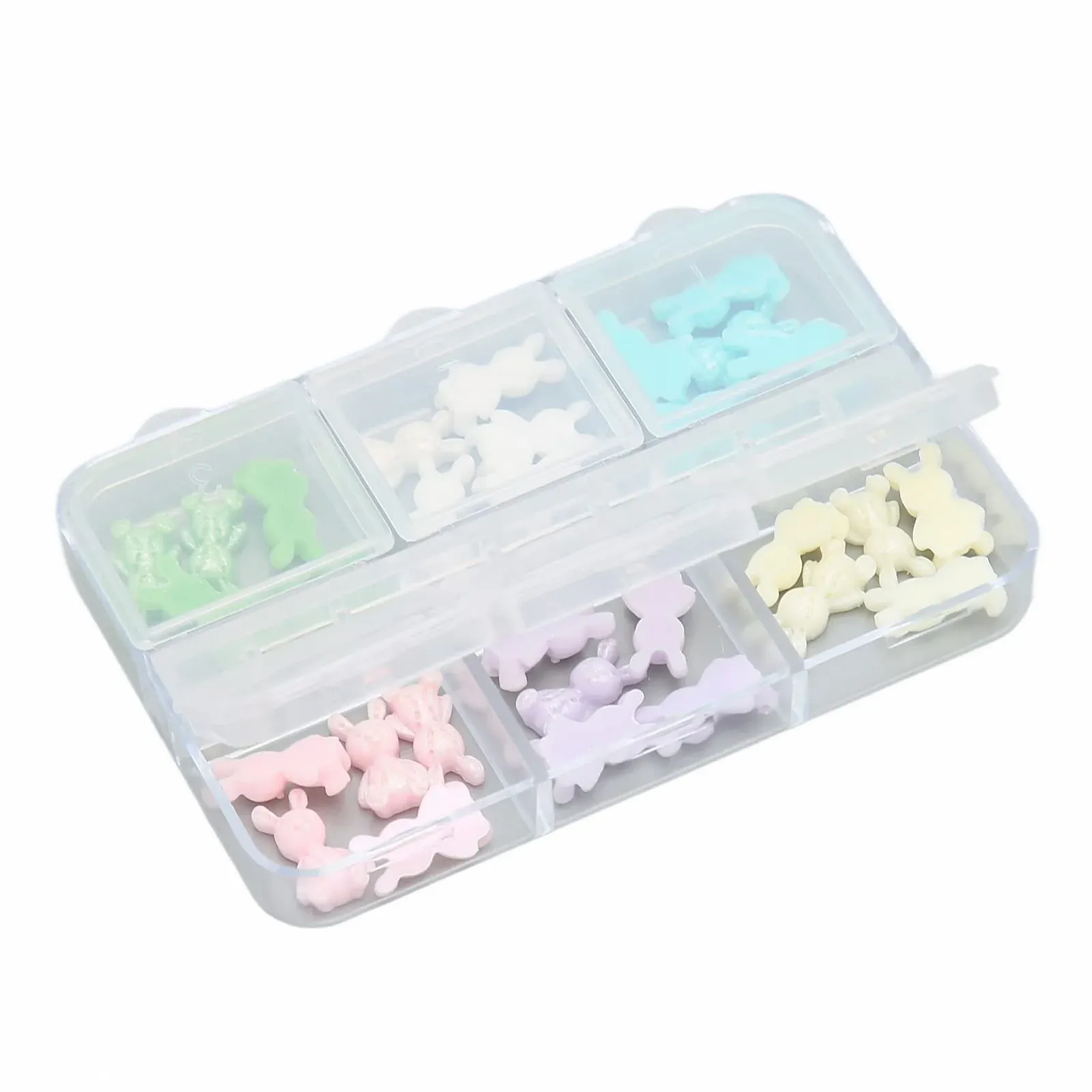 Украшения для ногтей Тип Узор медведя Многофункциональный Подвески для ногтей Легкие и нежные жемчужины Цвет, фото №6