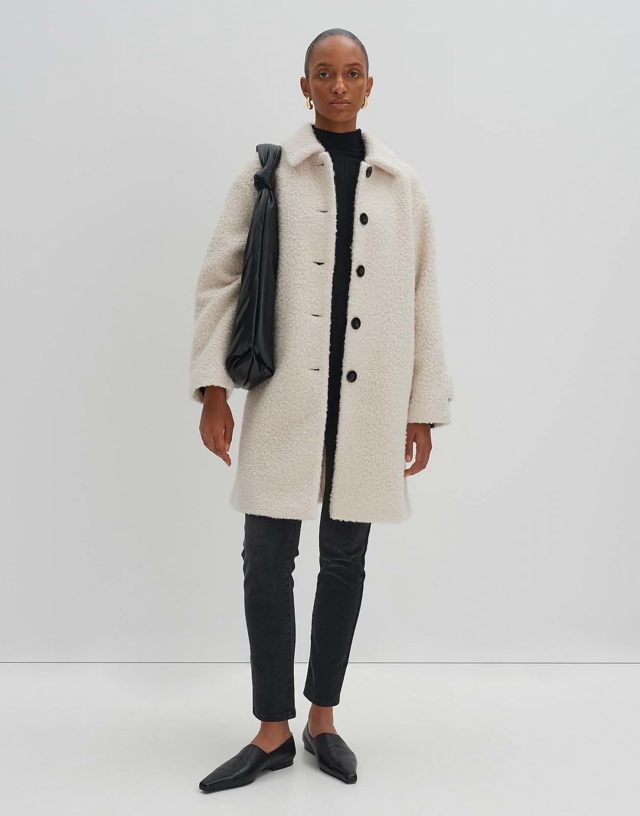 Пальто someday VILUNA Жіноче середньої довжини з штучного хутра, стандартний крій, фото №6