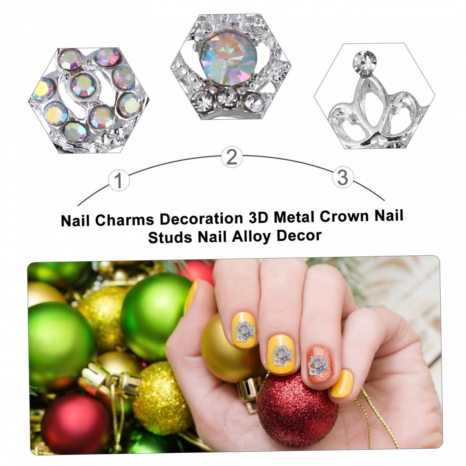 Украшения для ногтей Металл Корона 100 шт., фото №4