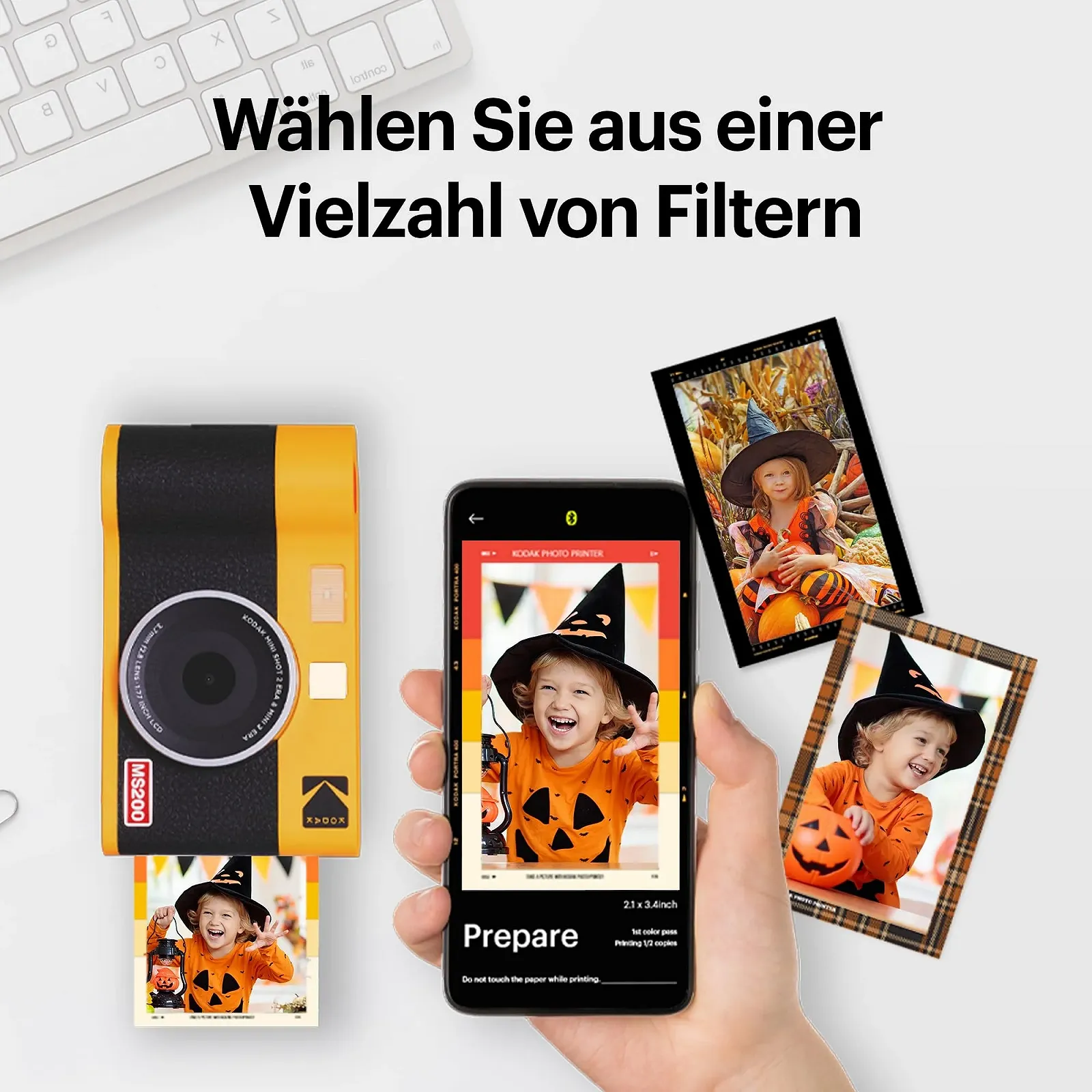 Фотокамера мгновенной печати и принтер Kodak Mini Shot 2 ERA Yellow, фото №10