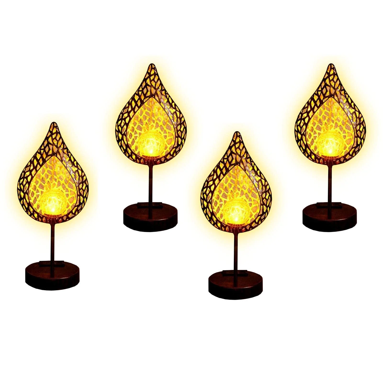 Настільна лампа HAC24 Solar на сонячній батареї металева 4 шт., фото №1