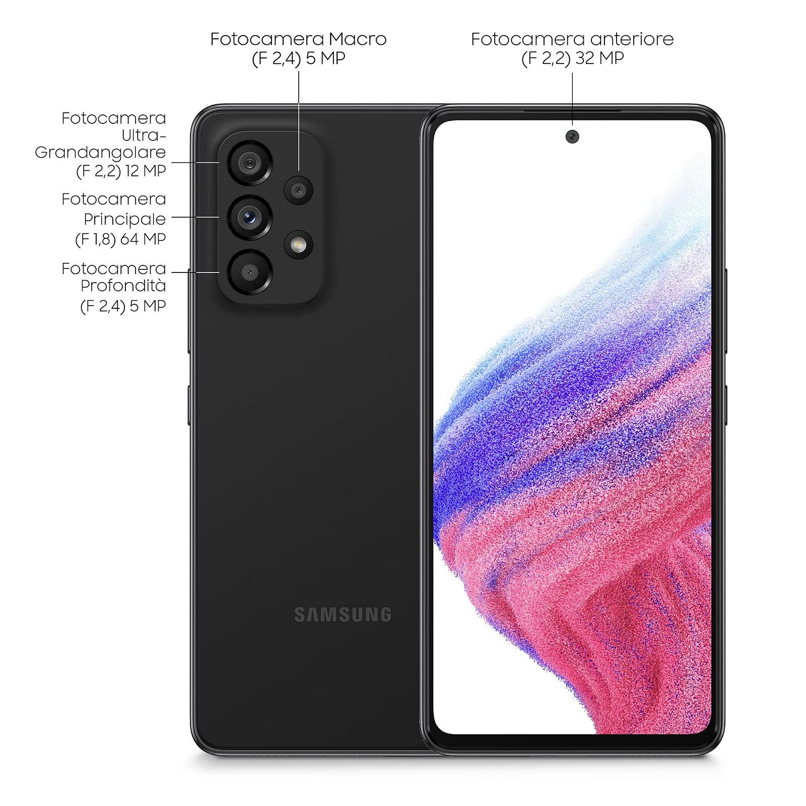 Смартфон Samsung Galaxy A53 A536B 5G Dual SIM 8 ГБ RAM 256 ГБ Android Черный, фото №6 Смартфон Samsung Galaxy A53 A536B 5G Dual SIM 8 ГБ RAM 256 ГБ Android Черный, фото №6