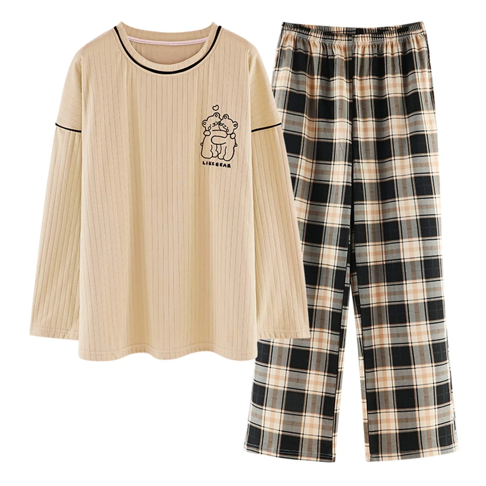 Піжама GOSO Для дівчат Мультфільм Принт Топи і Довгі Штани, фото №1