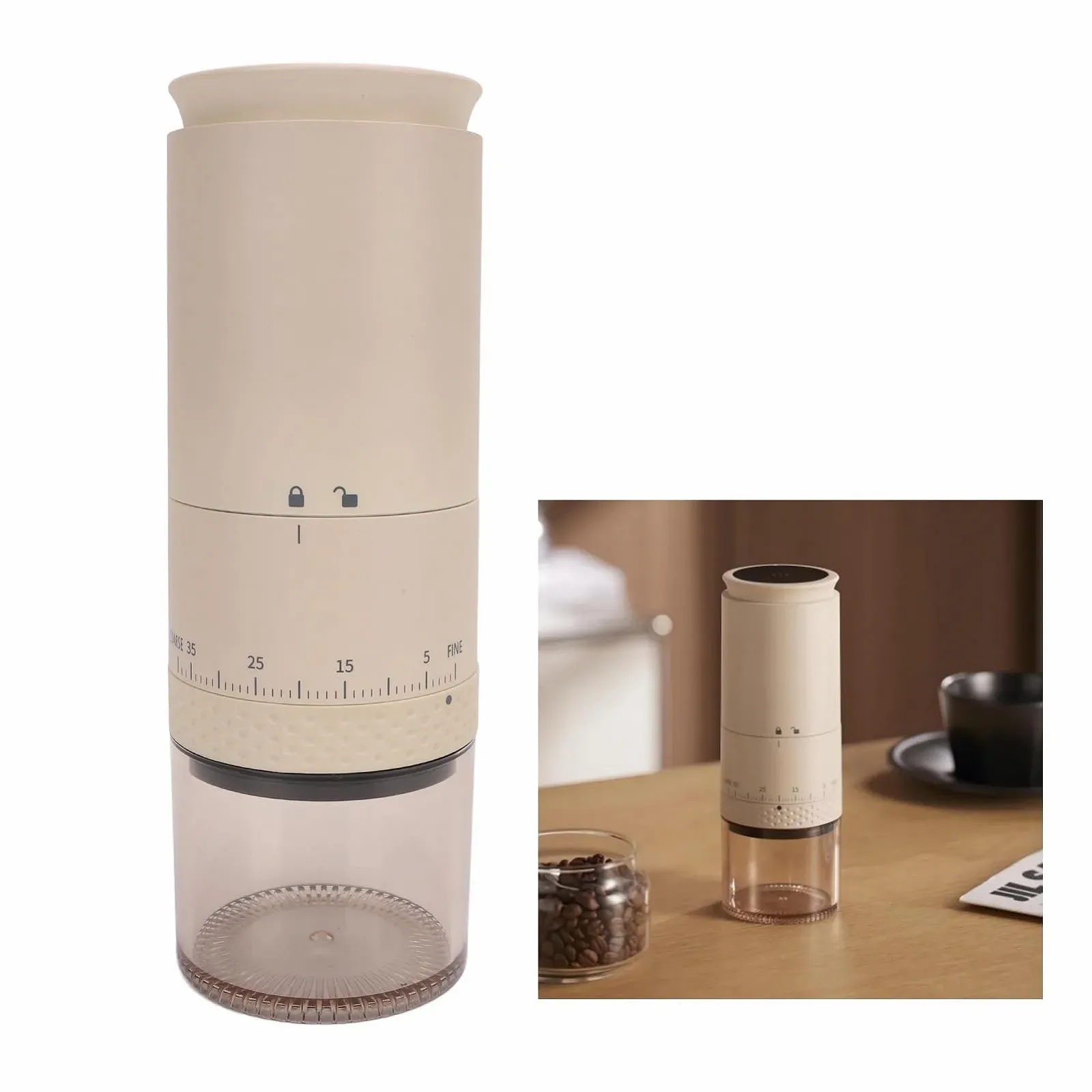 Кофемолка SUNGOOYUE Kleine, бежевый, фото №5