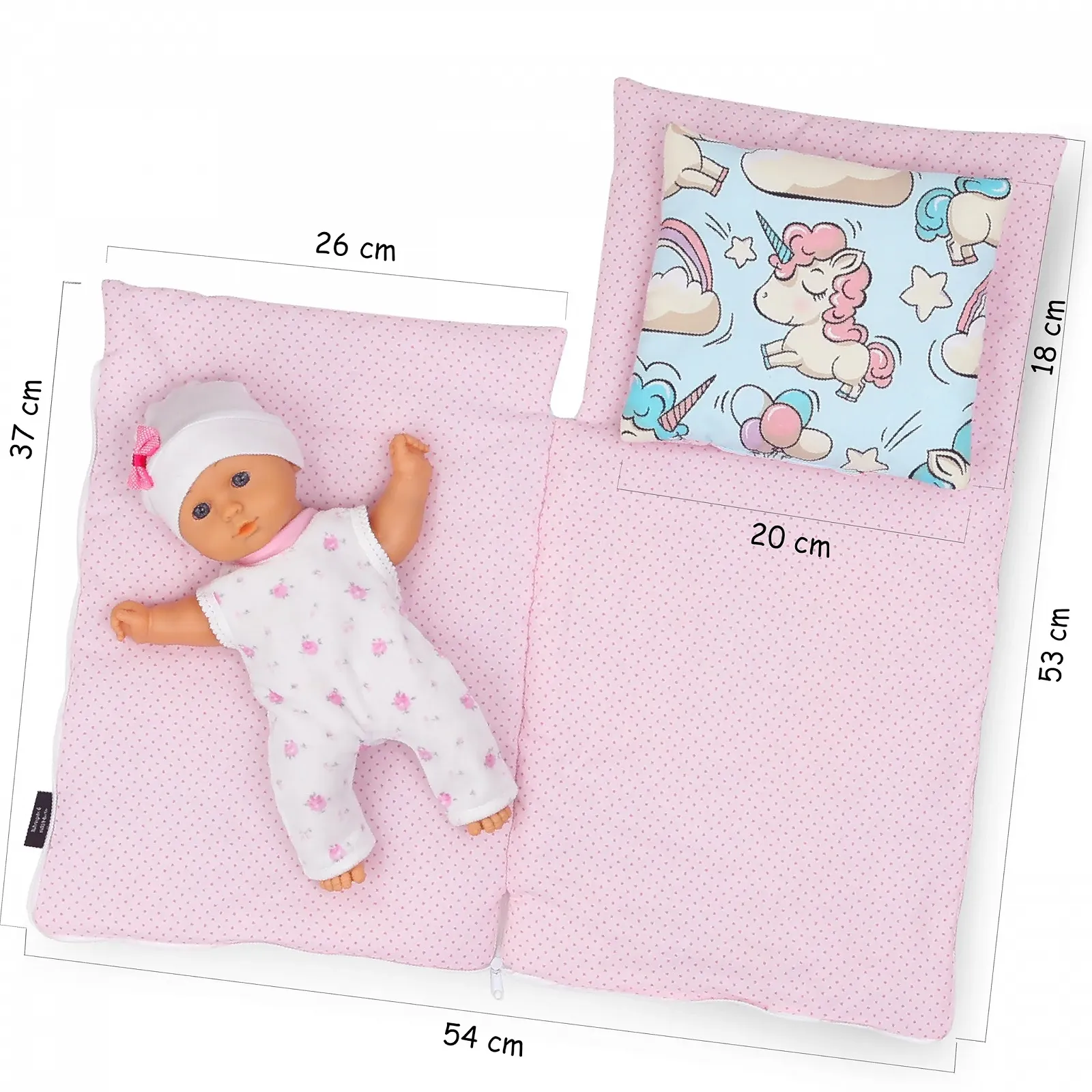 Спальный мешок для куклы PinkZebra Набор из 2 предметов, фото №6 Спальный мешок для куклы PinkZebra Набор из 2 предметов, фото №6