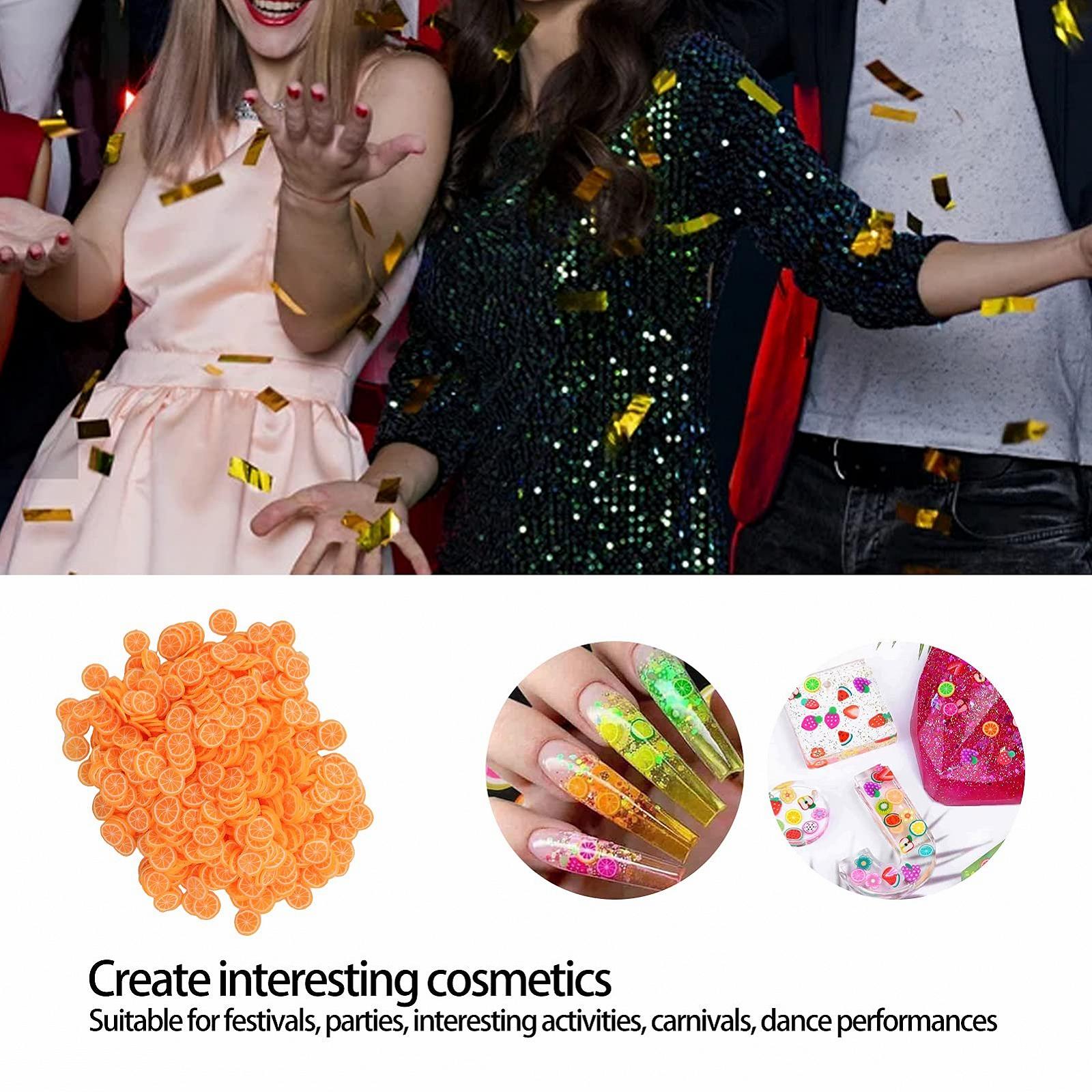 Слайсы для дизайна ногтей Фрукты Форма Фруктов Аксессуары для украшения мобильных телефонов/очков 10 г/Пачка Оранжевый, фото №2