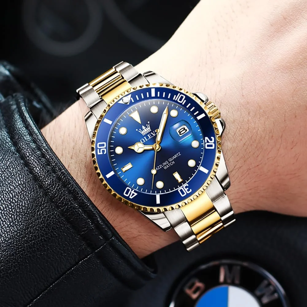 Чоловічий годинник OLEVS Кварцовий Аналоговий Водонепроникний Люмінесцентний, фото №5 Чоловічий годинник OLEVS Кварцовий Аналоговий Водонепроникний Люмінесцентний, фото №5