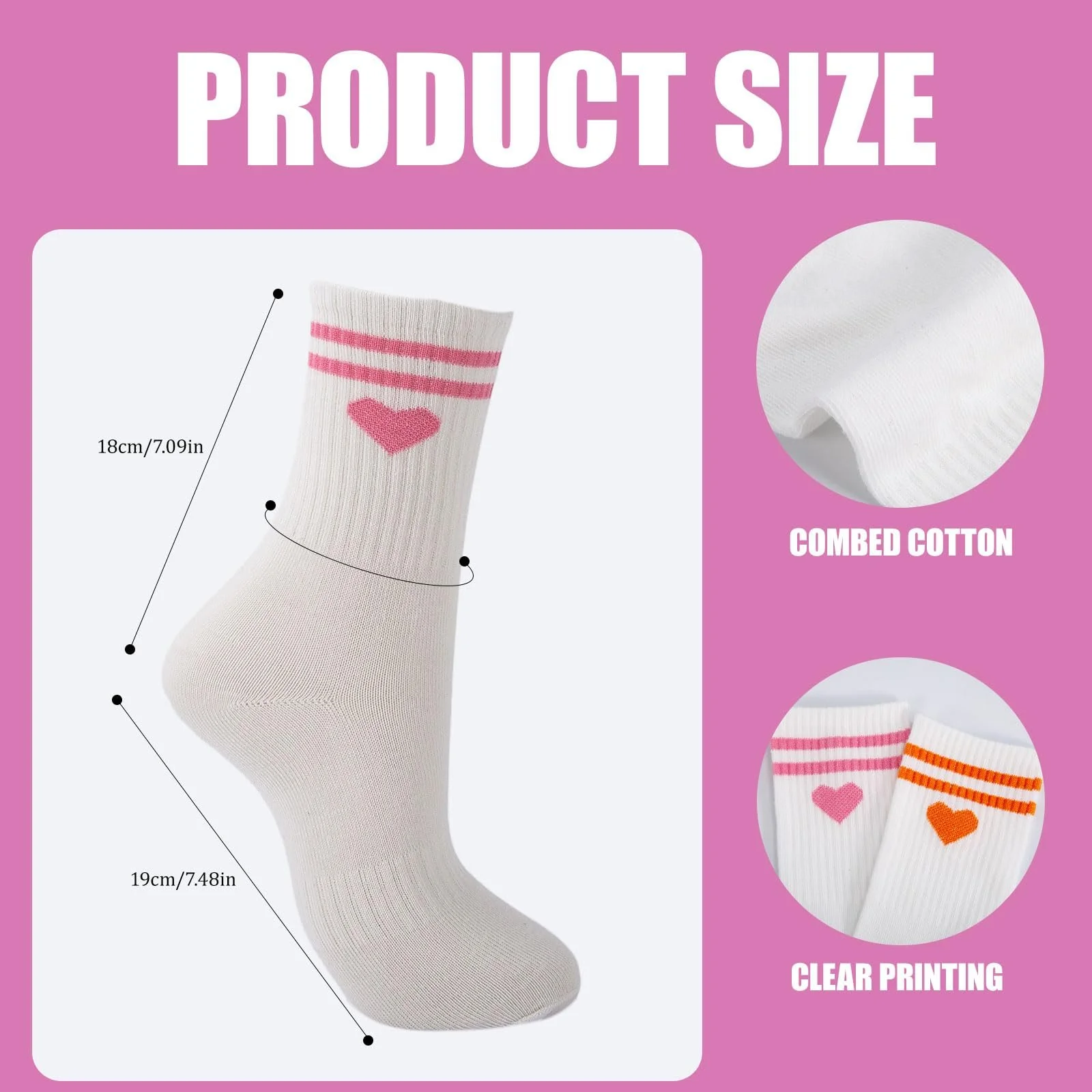 Тенісні шкарпетки 8 пар, Жіночі, 39-42, фото №2 Тенісні шкарпетки 8 пар, Жіночі, 39-42, фото №2