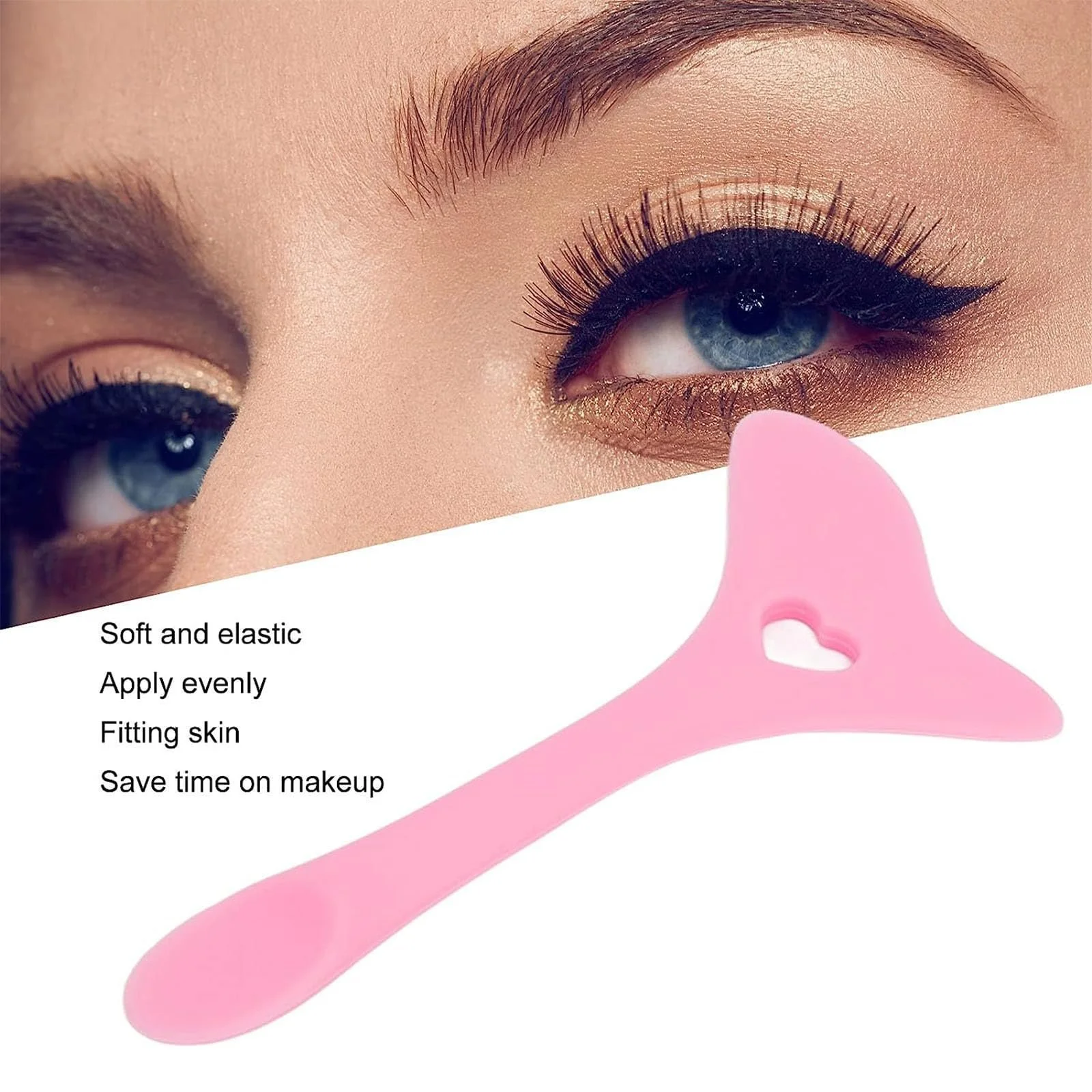 Трафарет для подводки гибкий Розовый, фото №7