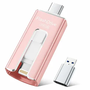 USB-флеш-накопичувач SUDEHO 3-in-1 256 GB Pink - Фото 1
