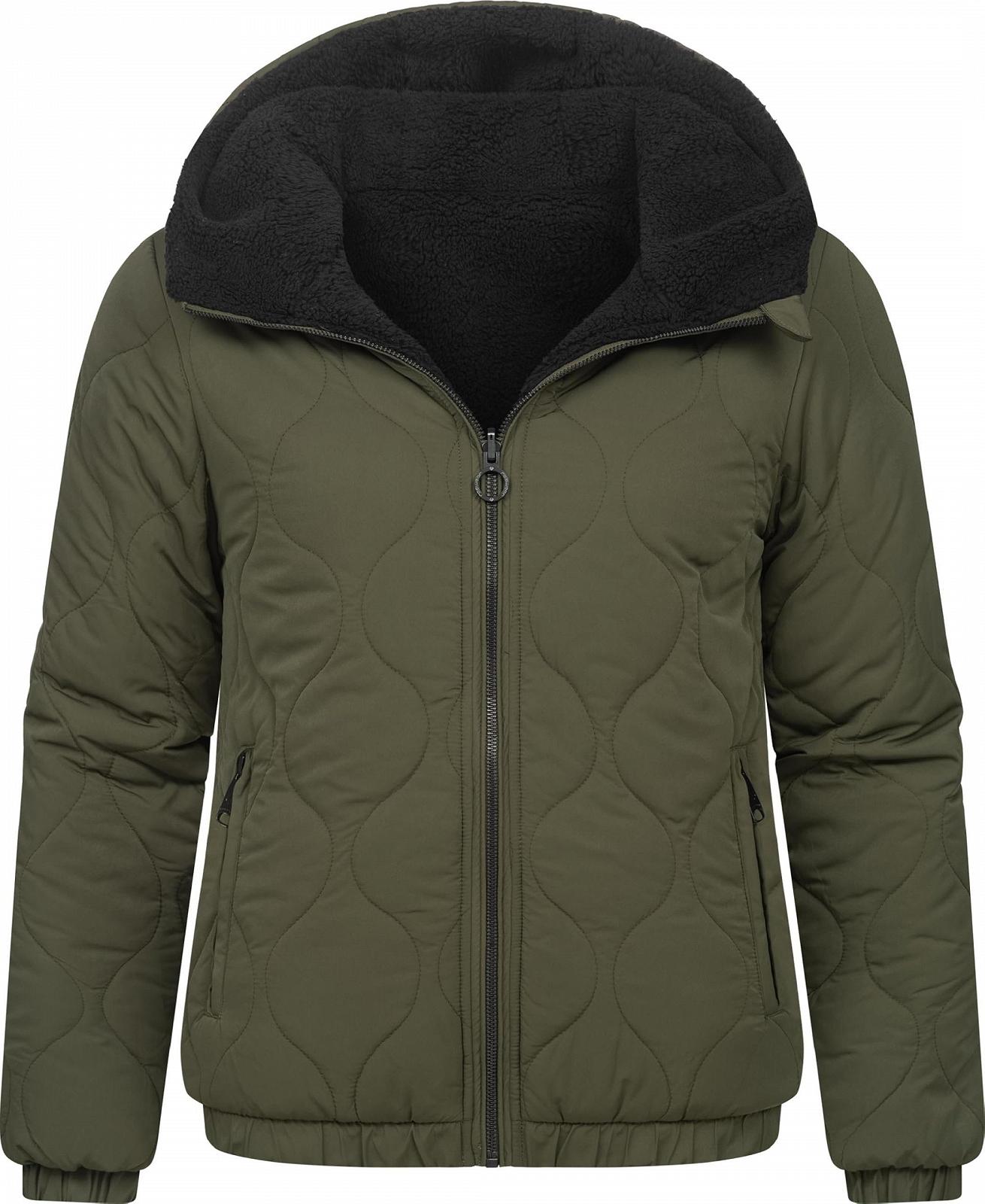 Куртка Teddy Fleece двухсторонняя Ragwear Qaria Женская стеганая куртка с капюшоном, фото №1