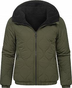 Куртка Teddy Fleece двухсторонняя Ragwear Qaria Женская стеганая куртка с капюшоном - Фото 1