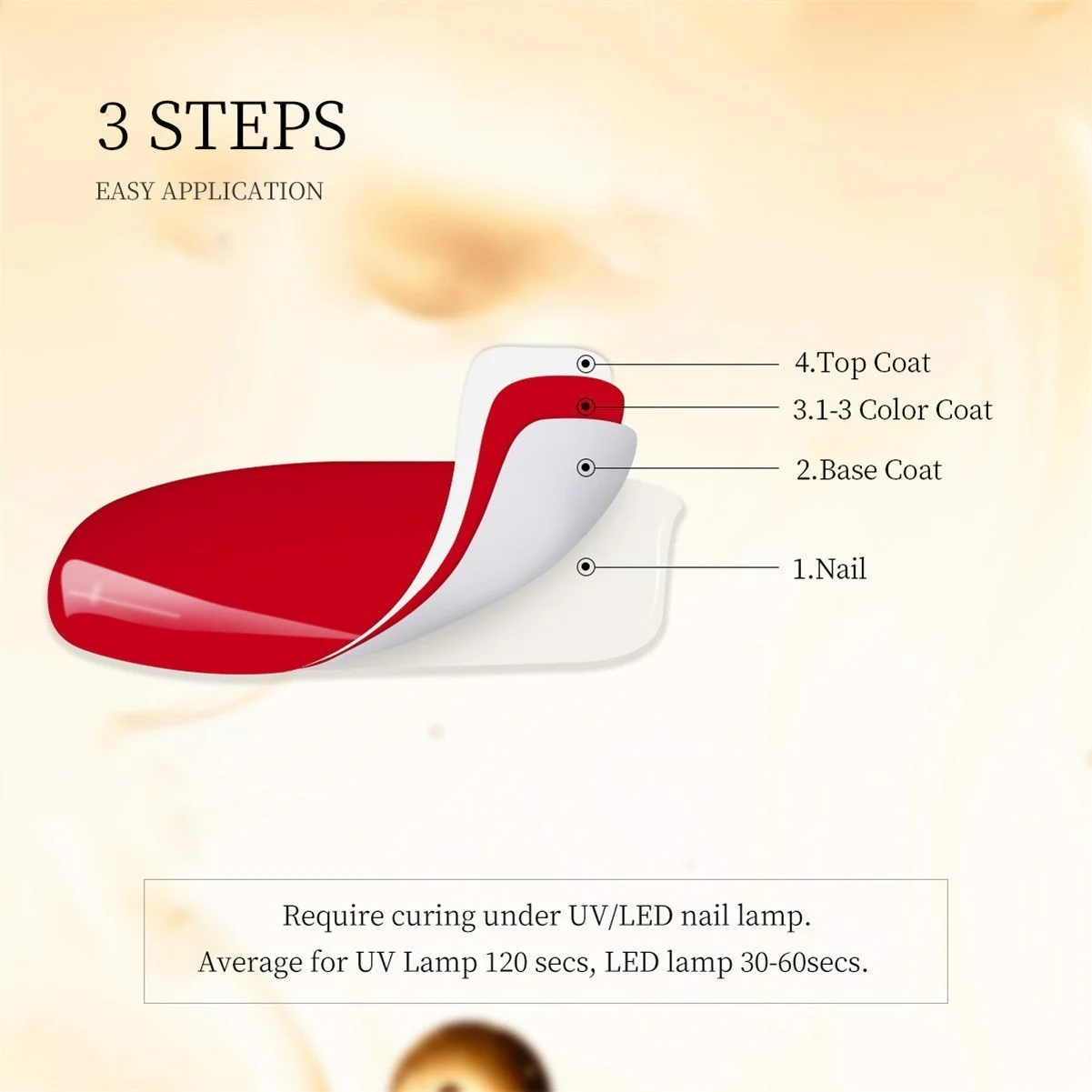 Гель для ногтей Vishine Верхнее покрытие 15 мл, фото №5 Гель для ногтей Vishine Верхнее покрытие 15 мл, фото №5