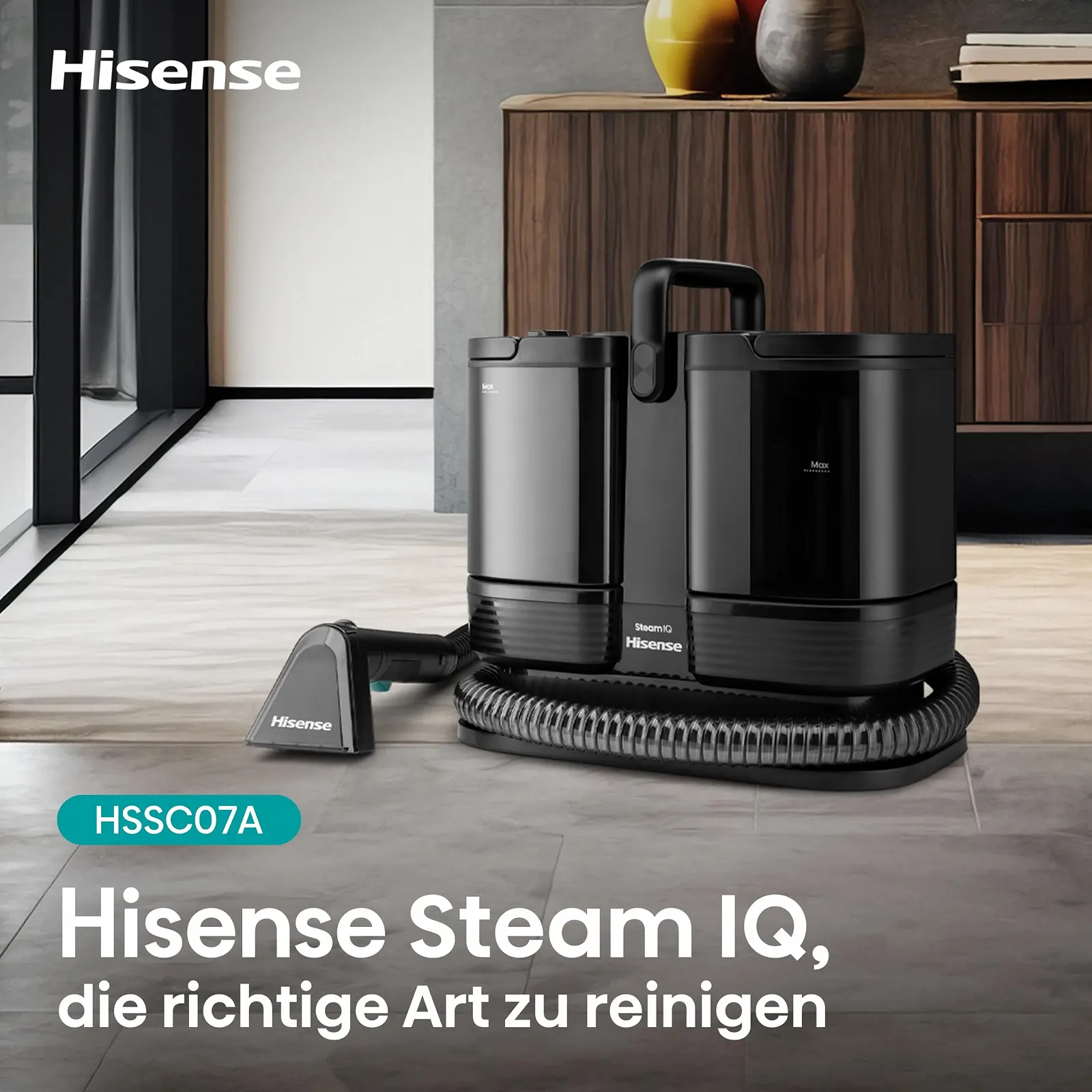 Пароочисник Hisense HSSC007A 1500 W 1.8 L 2-в-1 4 режими, фото №17