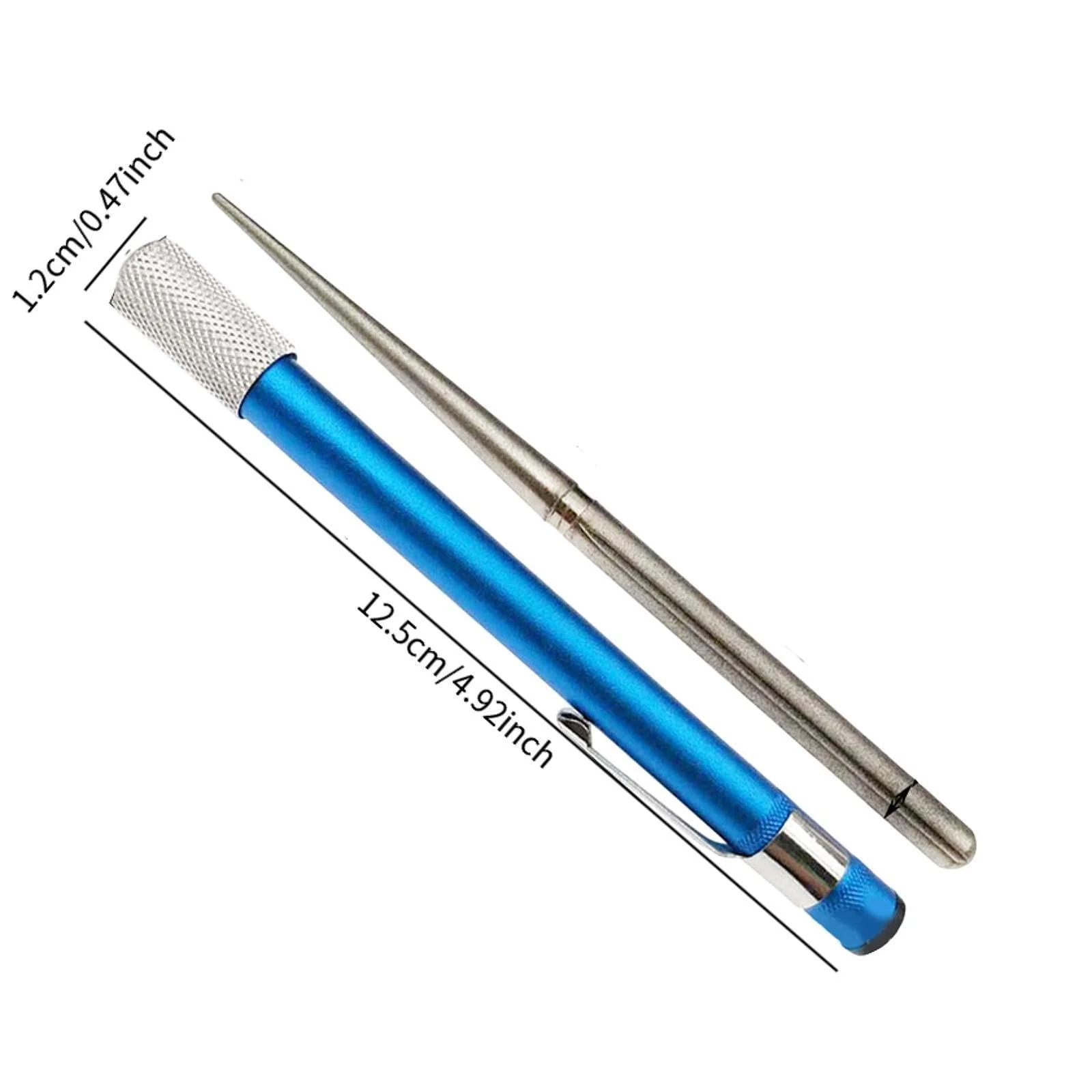 Алмазний мусат Oshhni висувний двосторонній Синій, фото №4