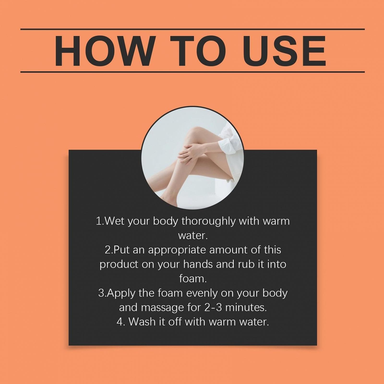 Гель для душу з хурмою для видалення запаху тіла для чоловіків та жінок 2 шт., фото №9