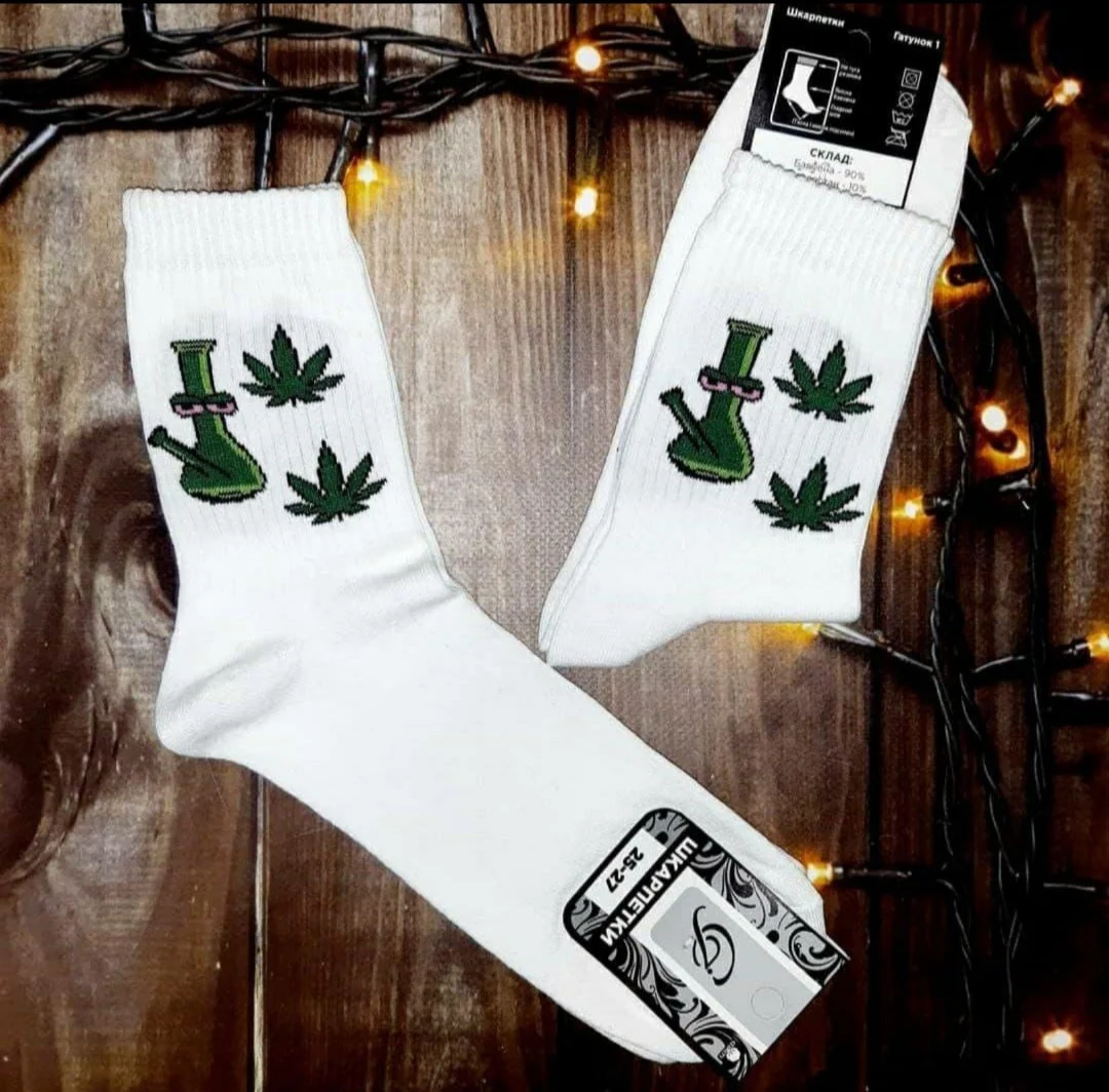 Чоловічі молодіжні шкарпетки високі демісезонні білі 39 - 44 розмір, фото №1