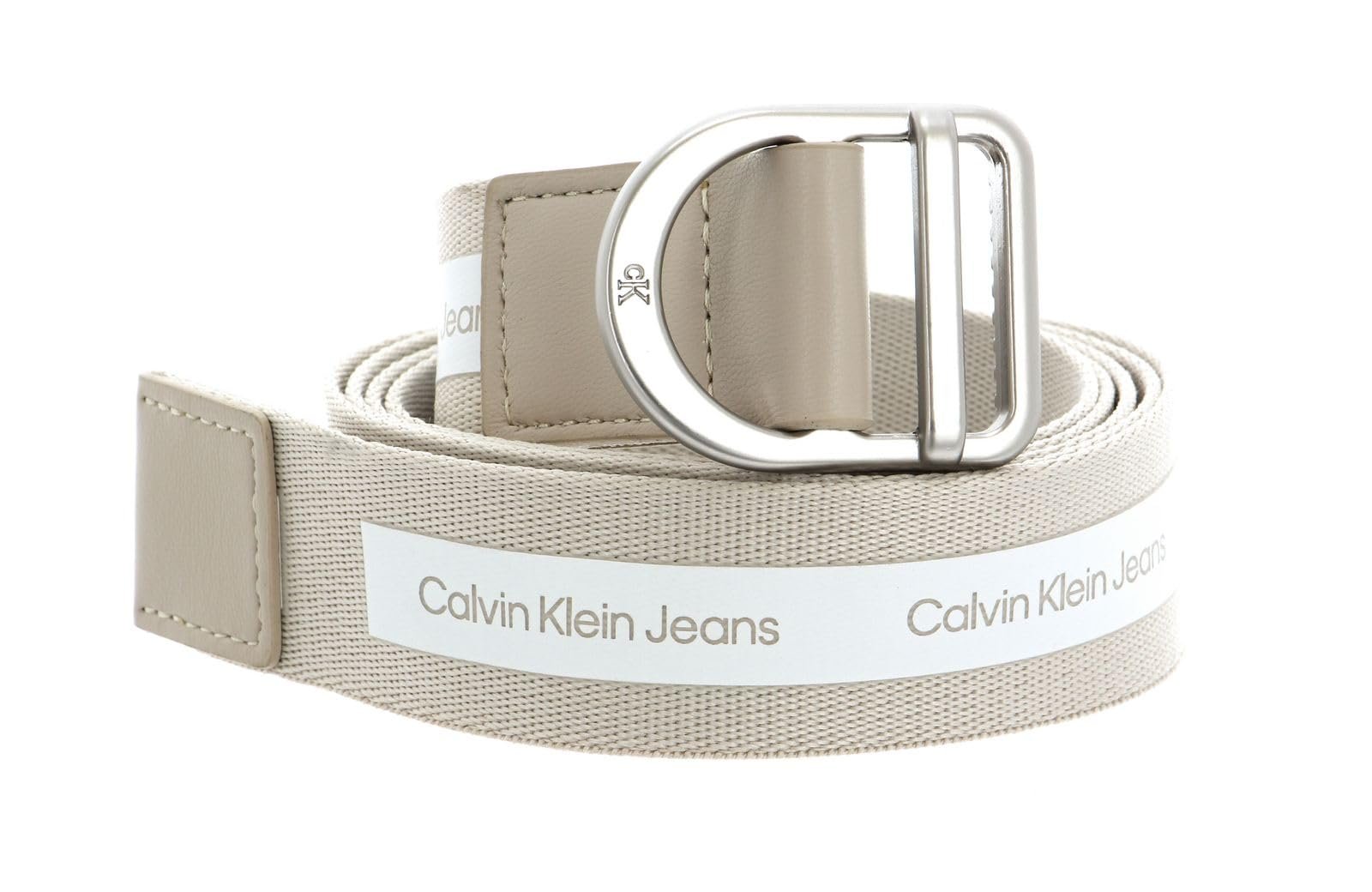 Ремень Calvin Klein CKJ Slider Rounded Slider 35 мм W75 Цвет слоновой кости, фото №1