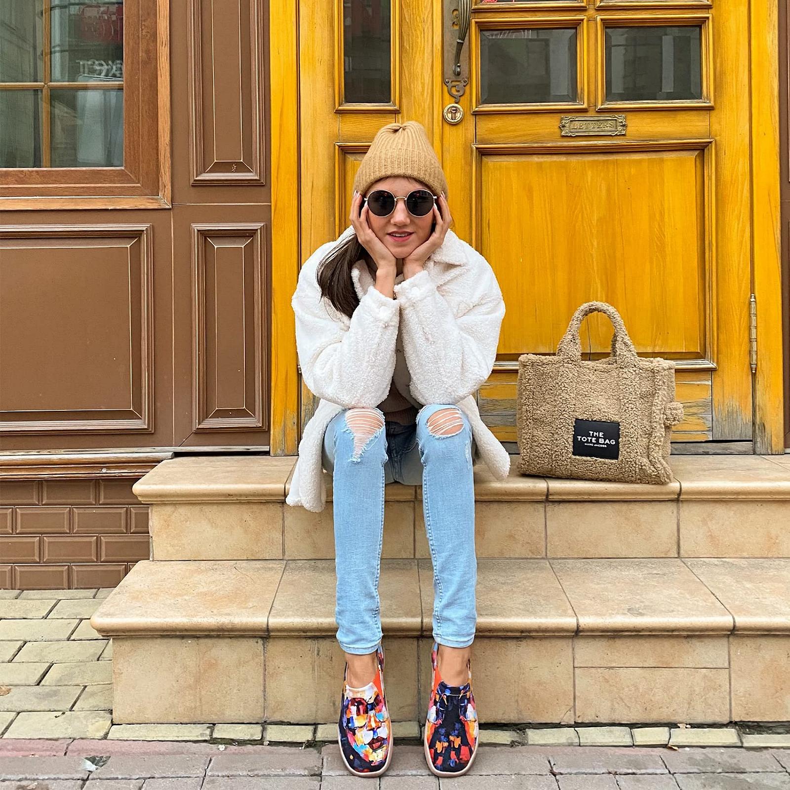 Трекинговые слипоны UIN Женские, Красный, фото №4