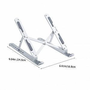 Подставка для ноутбука SHOWERORO складная из алюминиевого сплава, регулируемая, эргономичная, портативная и легкая synthetic.ua - Фото 1