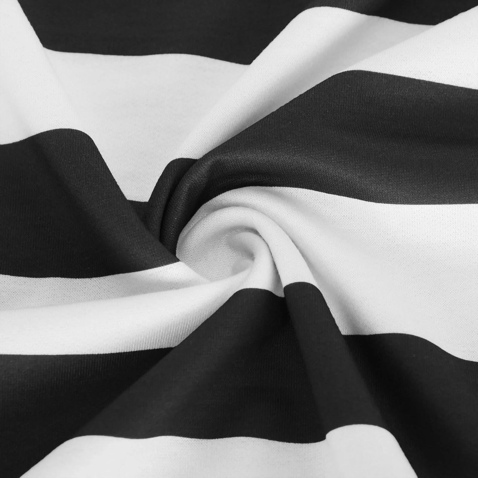 Женский Свитшот Полосатый Свободный крой Круглый вырез Длинный рукав Коровья принт, фото №4