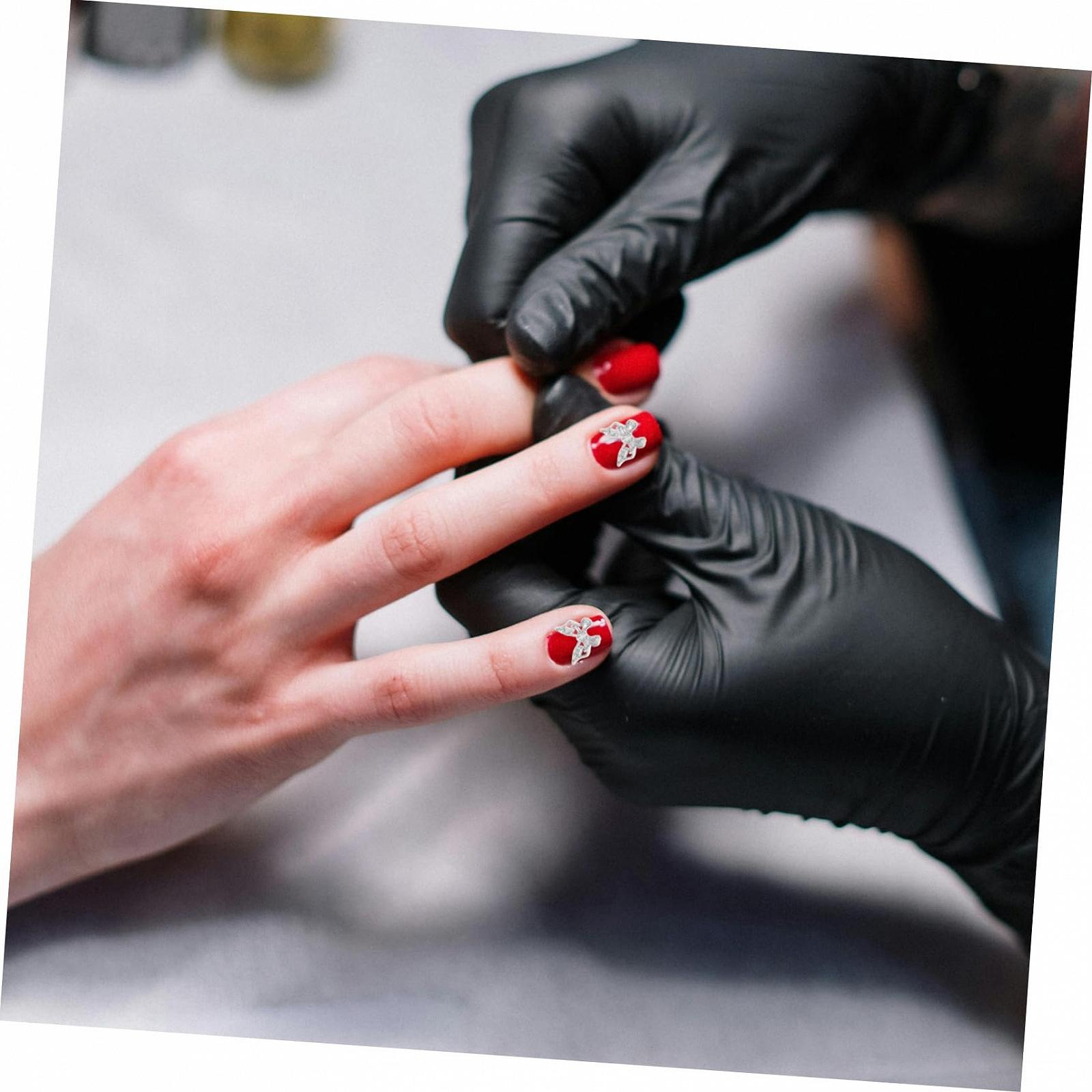 Украшения для ногтей Тип Бабочки Healeved 30шт Серебристый, фото №4 Украшения для ногтей Тип Бабочки Healeved 30шт Серебристый, фото №4