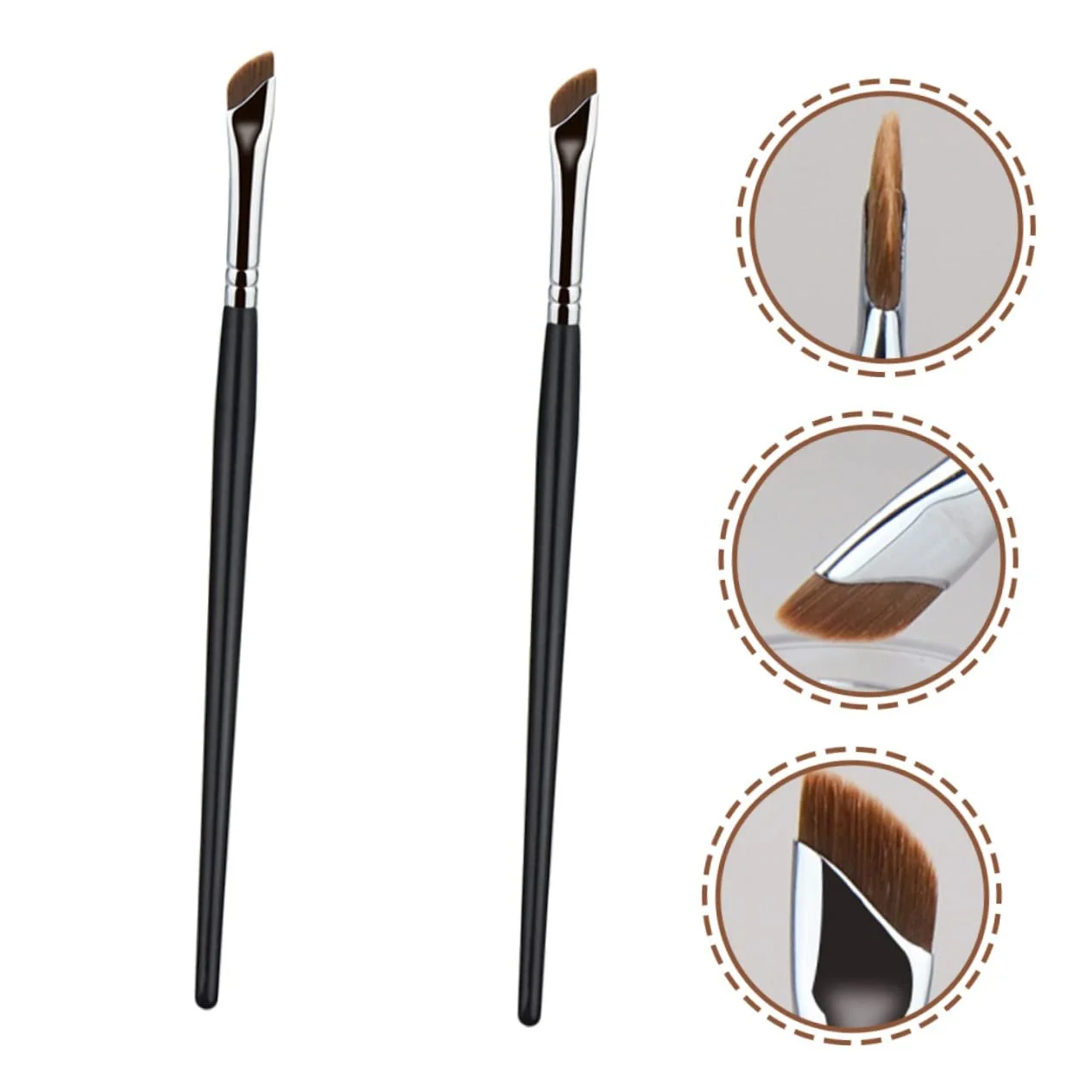 Кисточки Beaupretty для бровей, 10 шт, скошенная, косметическая, фото №2 Кисточки Beaupretty для бровей, 10 шт, скошенная, косметическая, фото №2