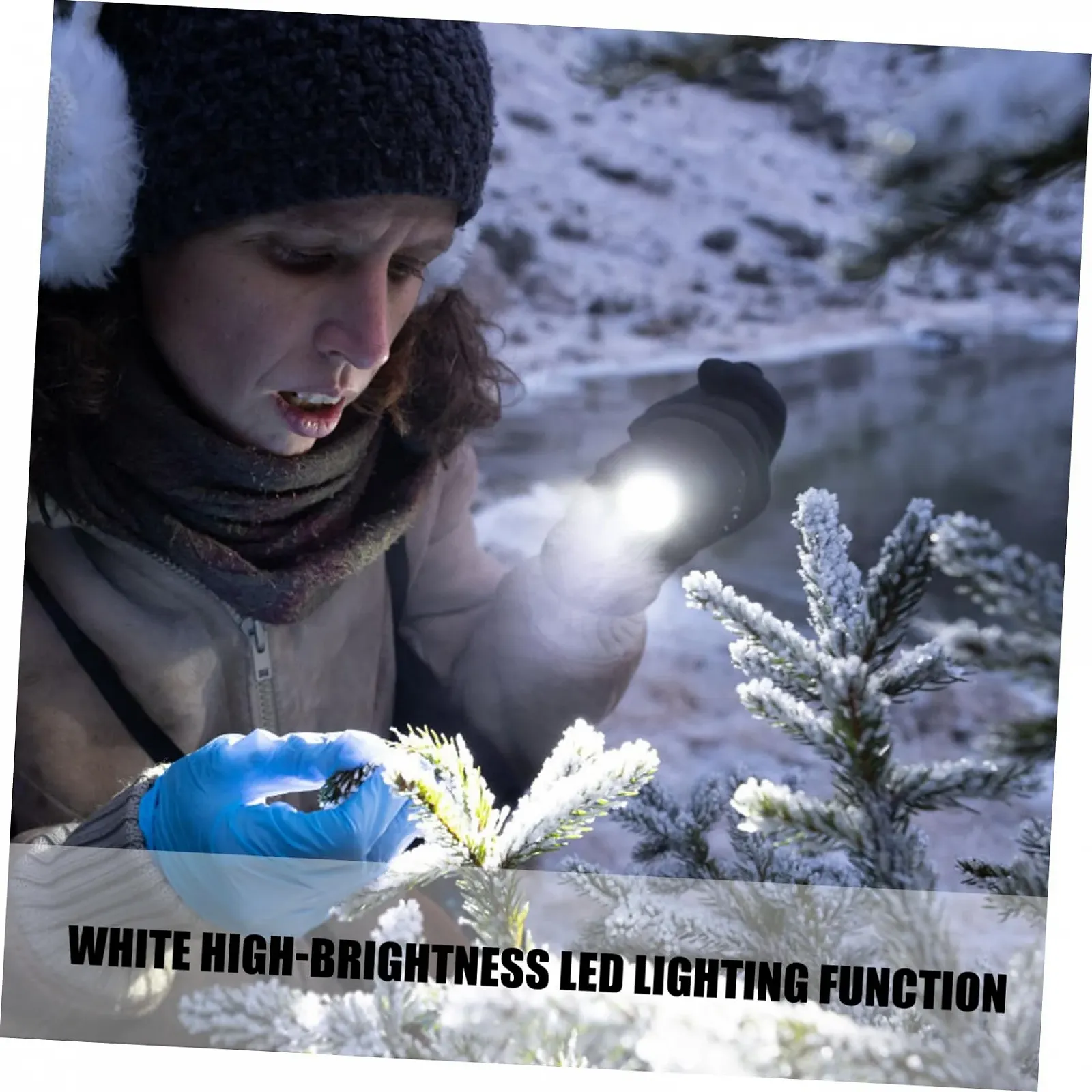 Ручной фонарик OSALADI с солнечной батареей и аккумулятором для кемпинга, активного отдыха и экстренных случаев, компактный и легкий, фото №6