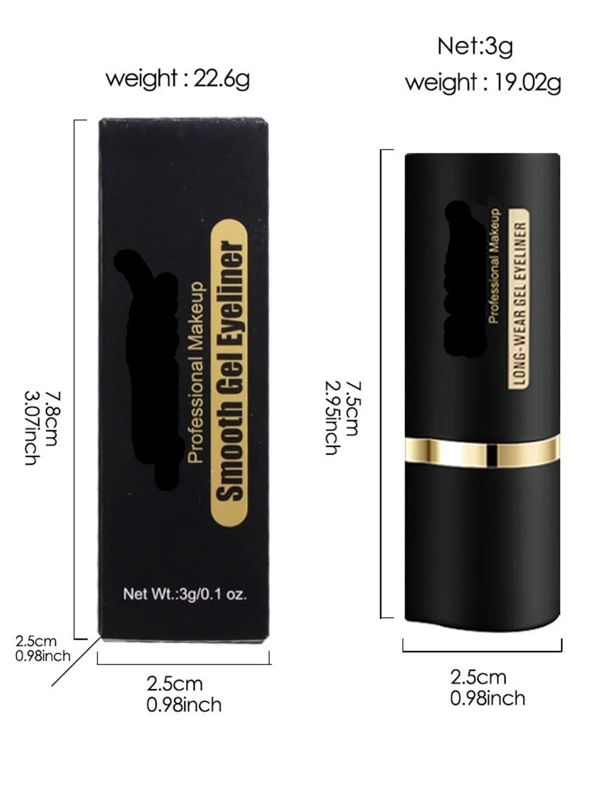 Гелевий Олівець Ayky Rational Long Wear, Natural Black, сріблястий, фото №7