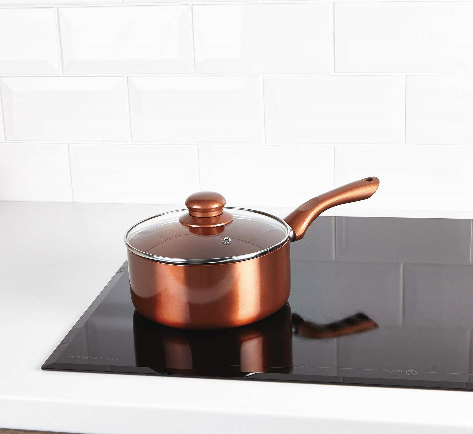 Набір Urbn-Chef Copper Cookware Set 5 предметів Сковорідки та Каструлі, фото №5