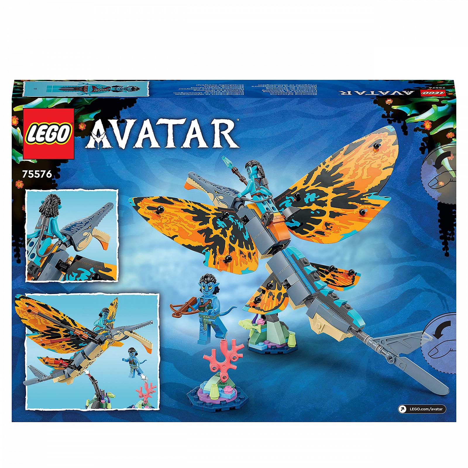 Конструктор LEGO Avatar Skimwing Adventure 2022 Movie Set Collectible Animal Figures for Boys & Girls Pandora Coral Reef Tonowari and Jake Sully Mini Figures 75576, фото №9