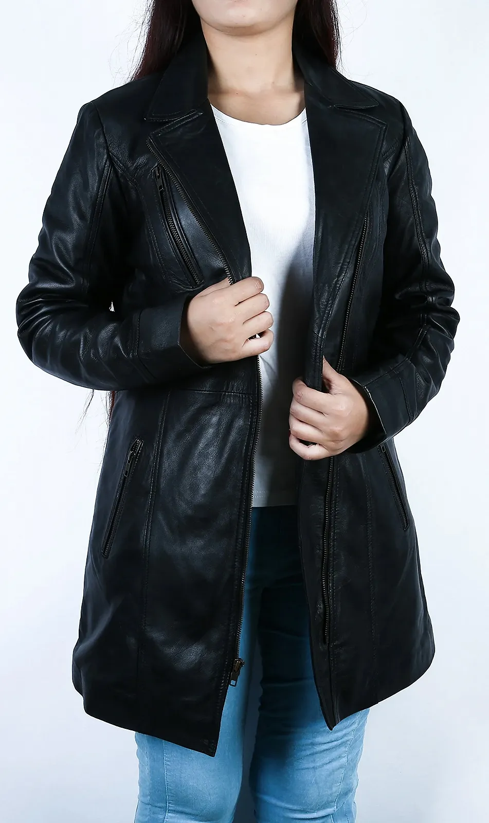 Шкіряна куртка URBAN Janice 5884 Жіноча, елегантна, фото №2 Шкіряна куртка URBAN Janice 5884 Жіноча, елегантна, фото №2