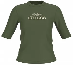 Женская футболка GUESS Activewear P102BFMS / Темно-зеленая / Размер S - Фото 1