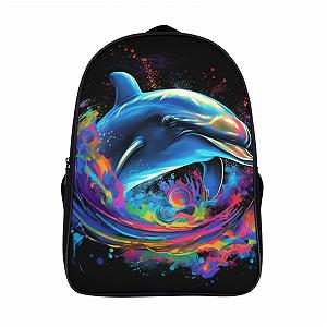 Шкільний рюкзак Dolphin DPEOANEBN для дівчаток та хлопчиків, ергономічний дизайн, рюкзак для кампуса, модний рюкзак для підлітків, 40x28x16 см - Фото 1