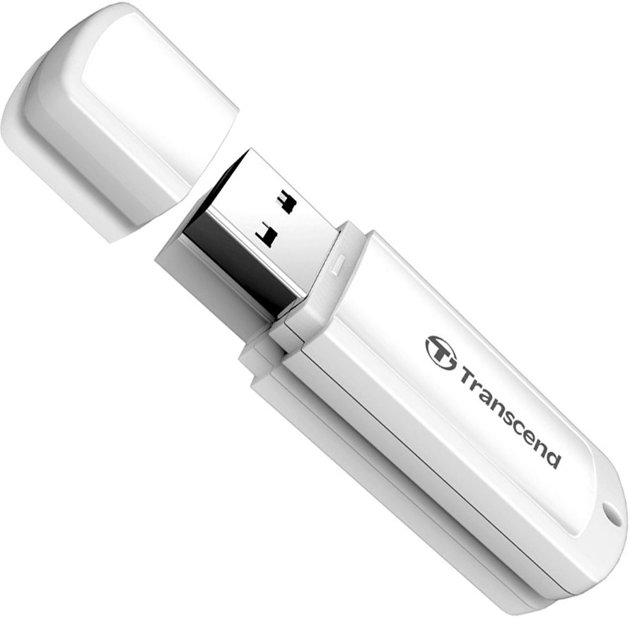USB флеш-накопичувач Transcend 64GB USB JetFlash 370 White TS64GJF370, фото №3