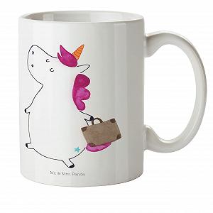 Кружка Mr. & Mrs. Panda Детский Единорог Чемодан Единорог Пластиковый - Фото 1